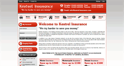 Desktop Screenshot of kestrelinsuranceonline.com